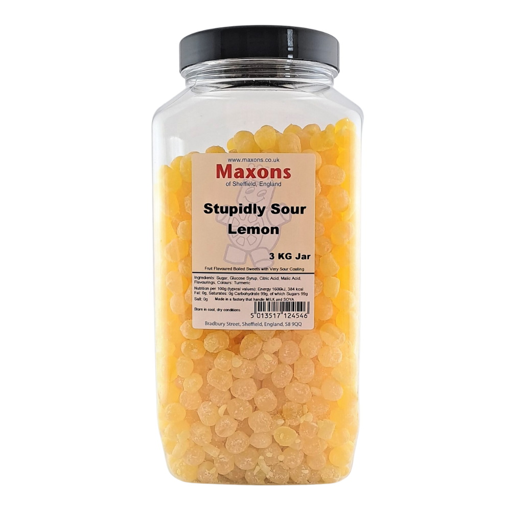 Maxons Stupidly Sour Lemon Sweets - 3kg