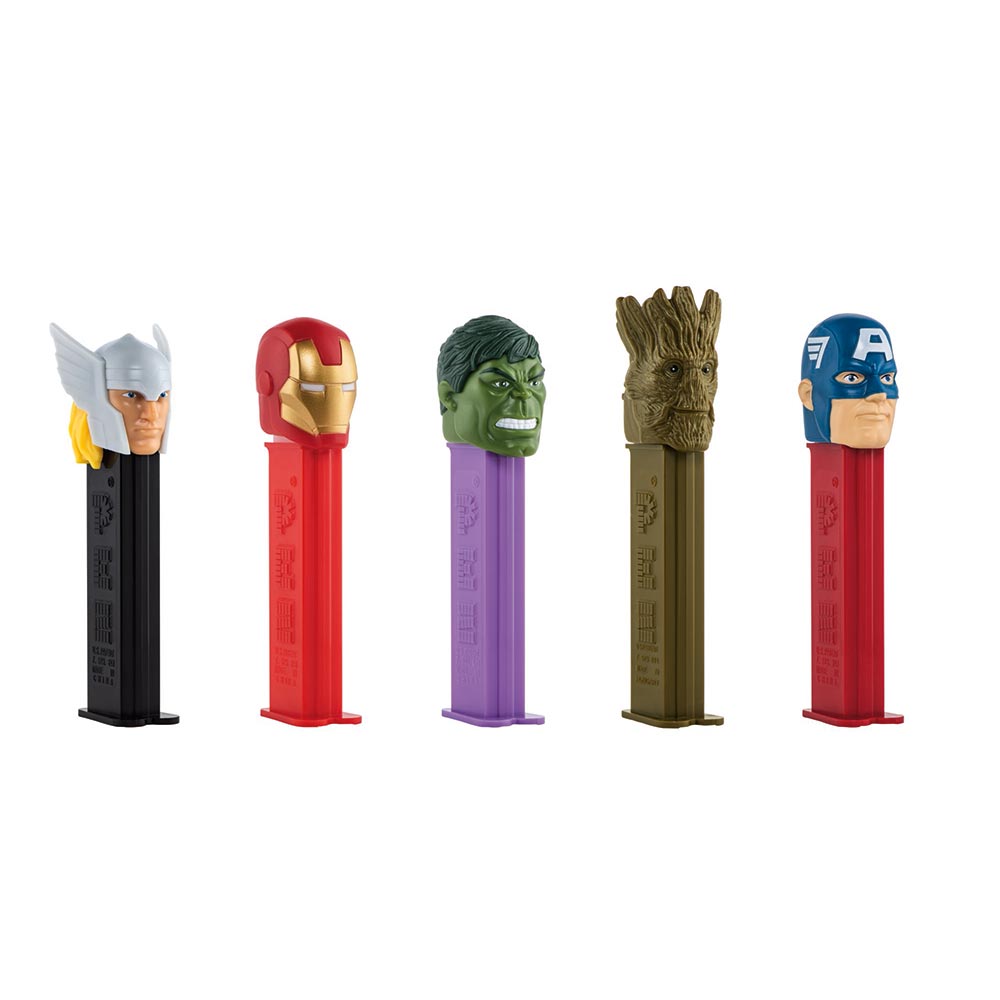 Pez Marvel Avengers 1+2 Dispensers - 12 Count