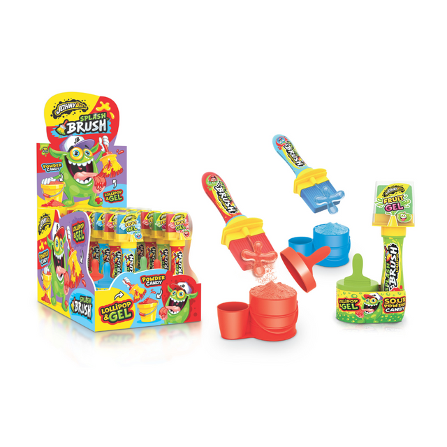 Johnny Bee Splash Brush Candy - 12 Count