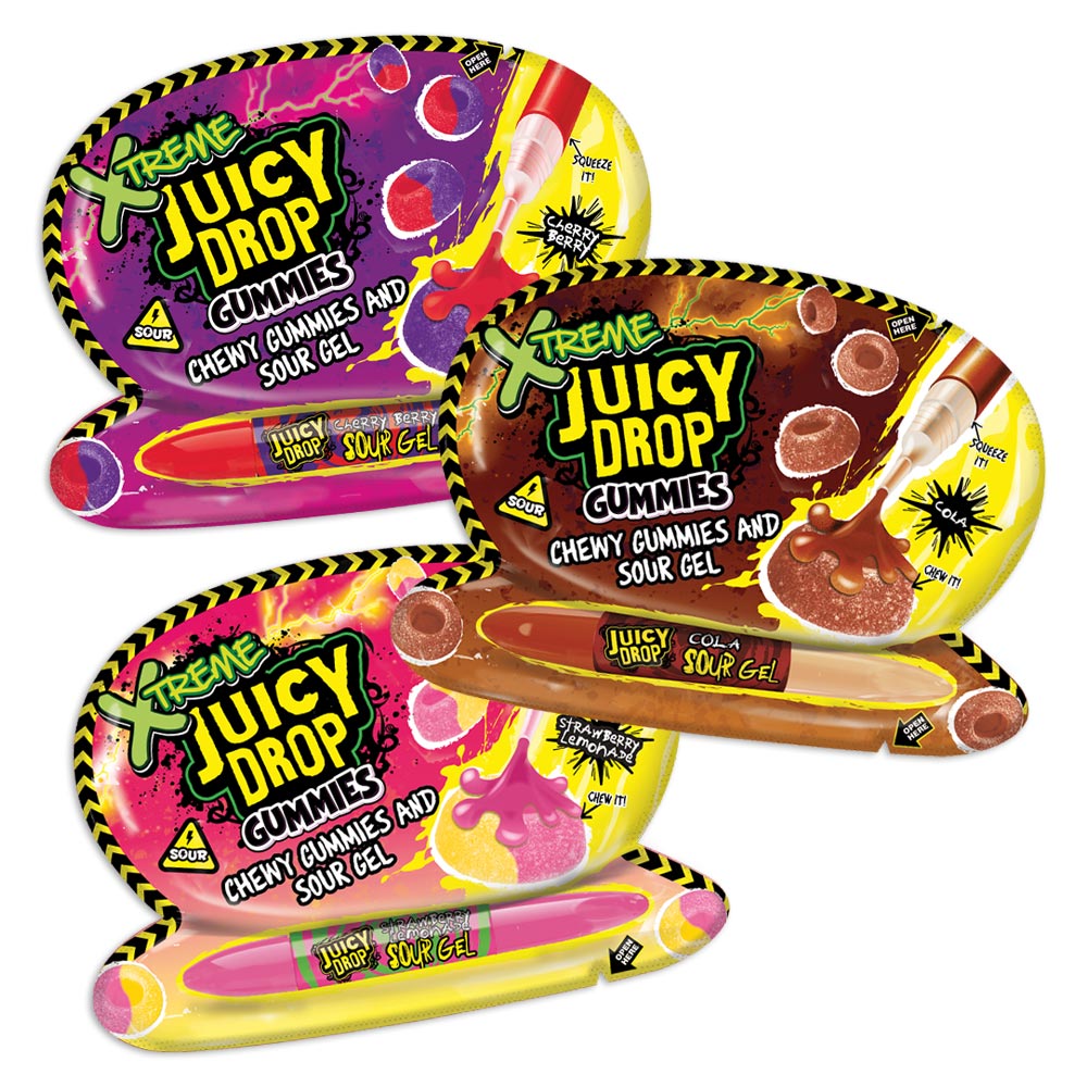 Topps Juicy Drop Xtreme Gummies - 12 Count