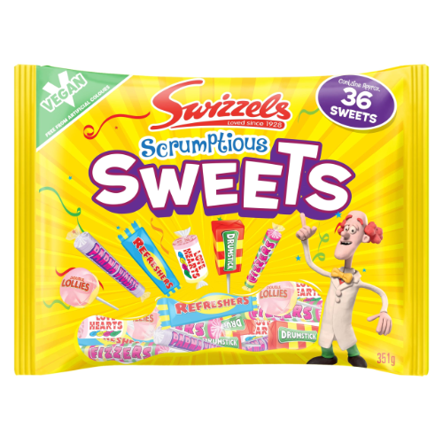 Swizzels Scrumptious Sweets Bag 351g - 10 Count *BBD END NOV 25*