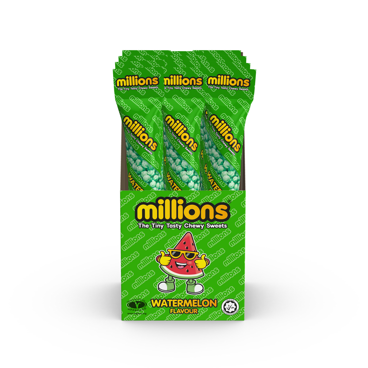 Millions Watermelon Tubes - 12 Count