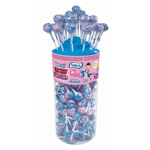 Vidal Tutti Bubblegum Painter Lollies - 150 Count