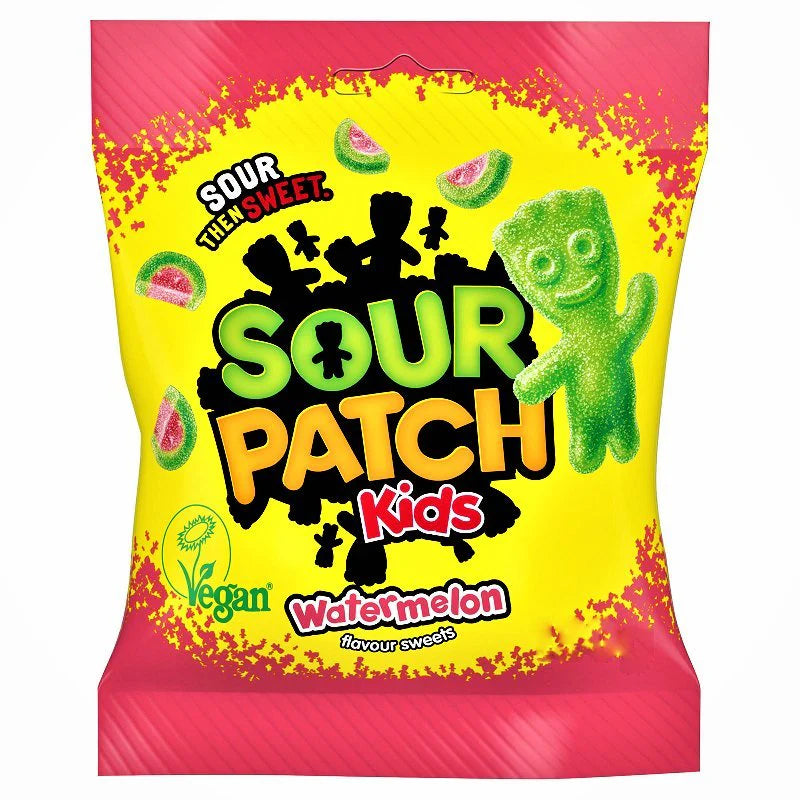Sour Patch Kids Watermelon Peg Bag 102g - 12 Count