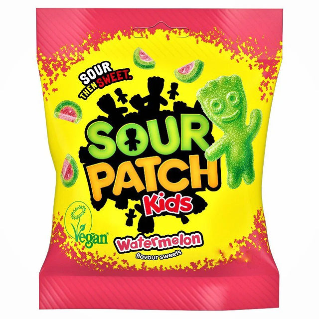 Sour Patch Kids Watermelon Peg Bag 102g - 12 Count