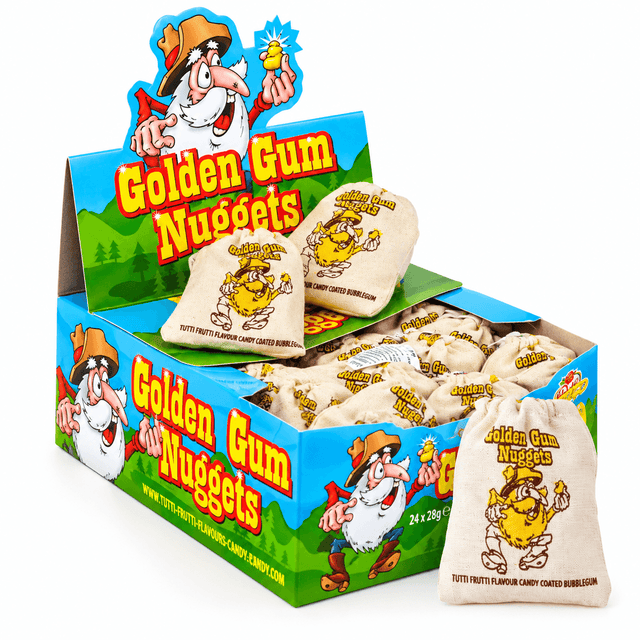 Rose Golden Gum Nuggets Bags 20g - 24 Count