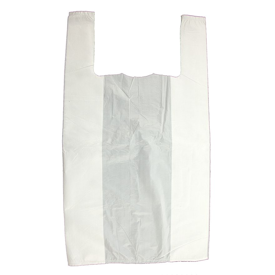 White Jumbo Vest Carriers 12x19x23" - 100 Count