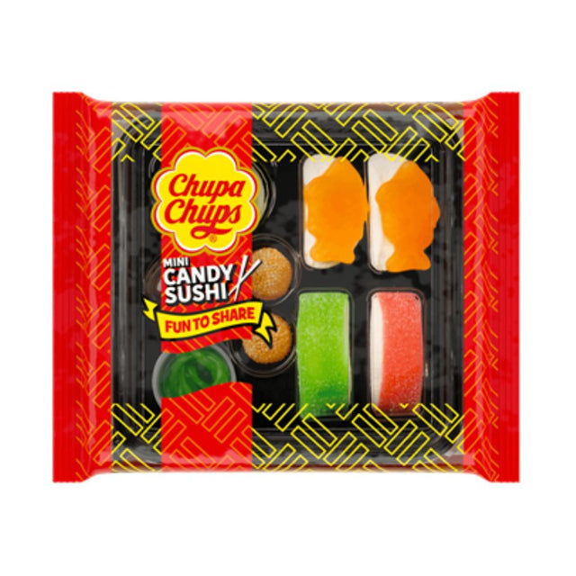 Chupa Chups Mini Candy Sushi Tray 100g - 12 Count