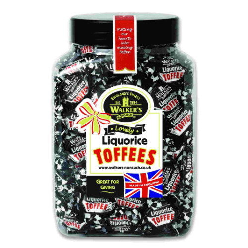Walkers Toffee Liquorice Toffees 1.25kg Gift Jar