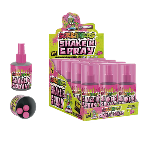 Zed Candy Screamers Watermelon Shake & Spray 60ml - 12 Count