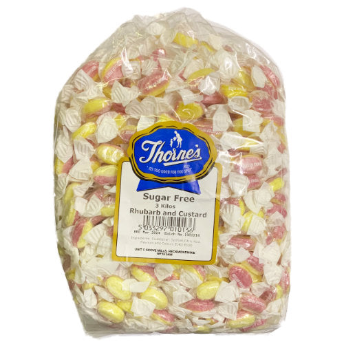 Thornes Sugar Free Rhubarb & Custard - 3kg
