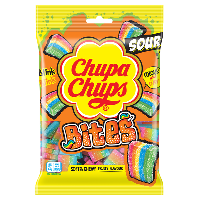 Chupa Chups Sour Mini Bites 120g - 12 Count