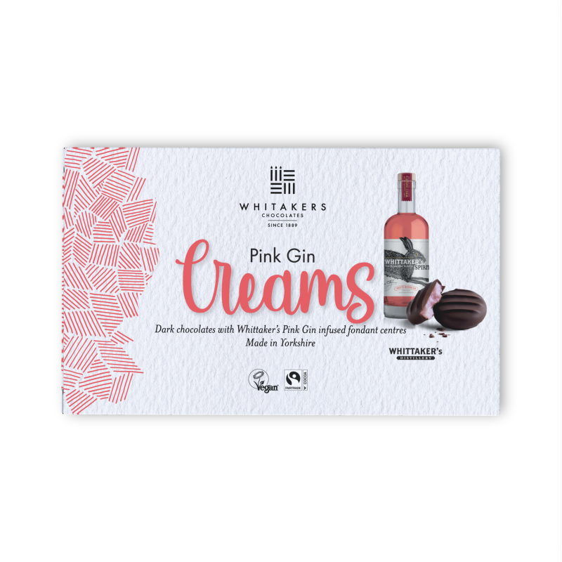 Whitakers Pink Gin Creams 150g - 14 Count