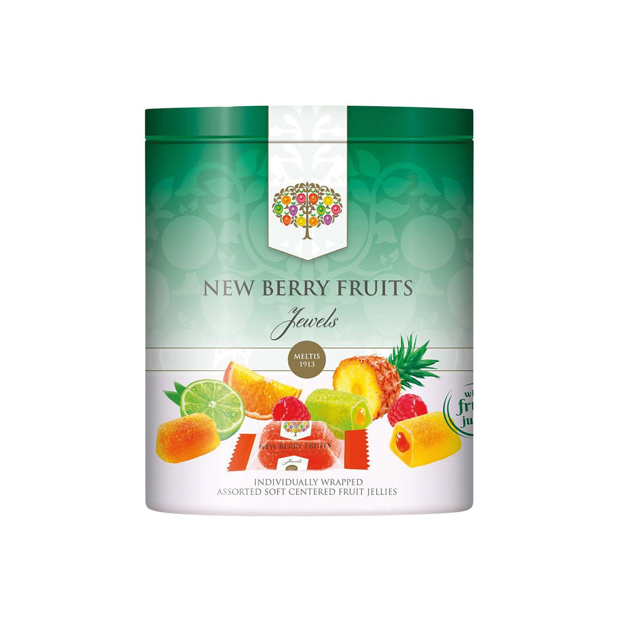 New Berry Fruits Jewels Gift Tin 210g - 8 Count