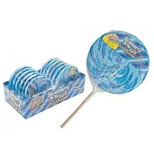 PMS Giant Blueberry & Cream 110g Candy Lollies - 12 Count *BBD 19/06/26*