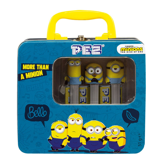 Pez Minions Dispensers Gift Tin