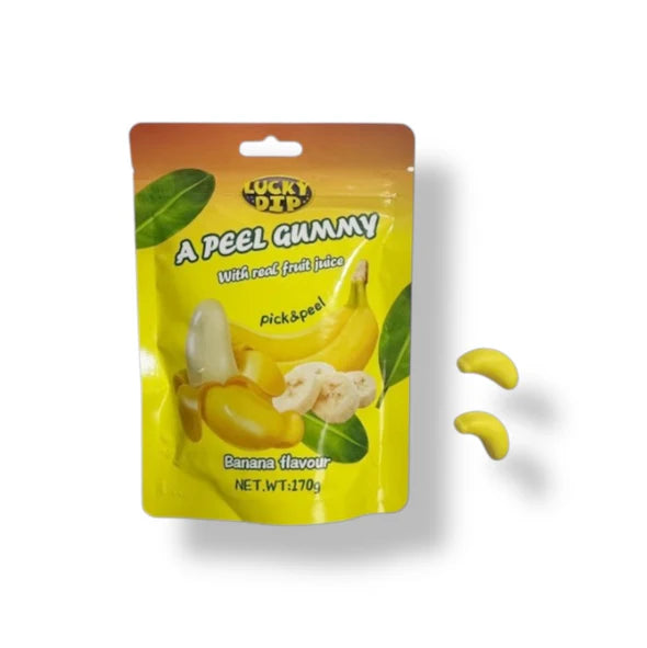 Pick & Peel Banana Fruit Gummies 170g - 10 Count