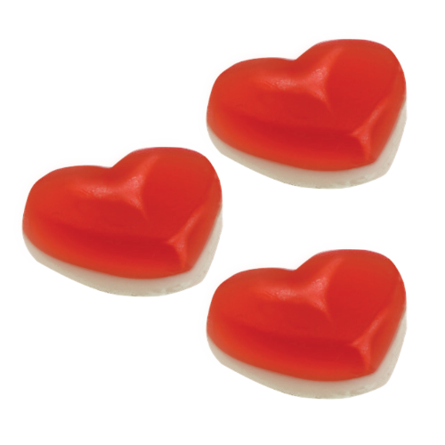 Appletons Gummy Red & White Hearts - 2kg