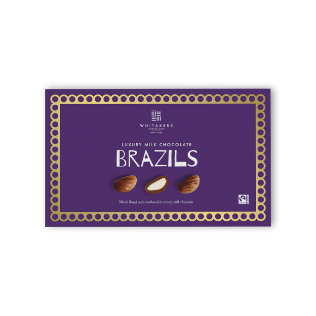 Whitakers Milk Chocolate Brazils Gift Box 150g - 10 Count