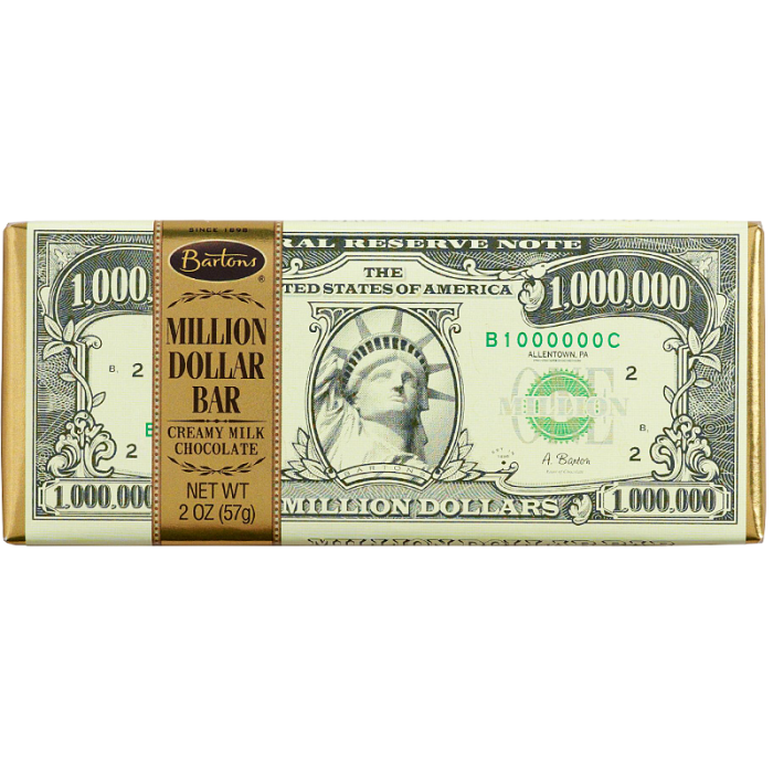 Million Dollar Chocolate Bar - 12 Count