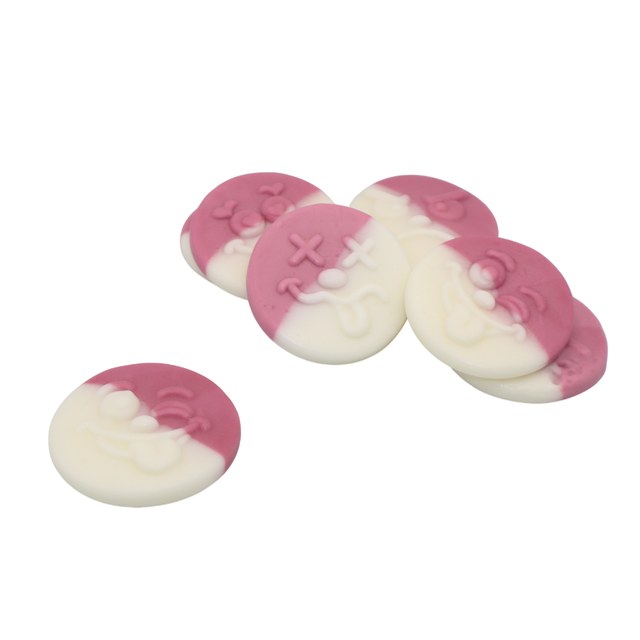 Kingsway Vanilla & Raspberry Foam Smileys - 2kg