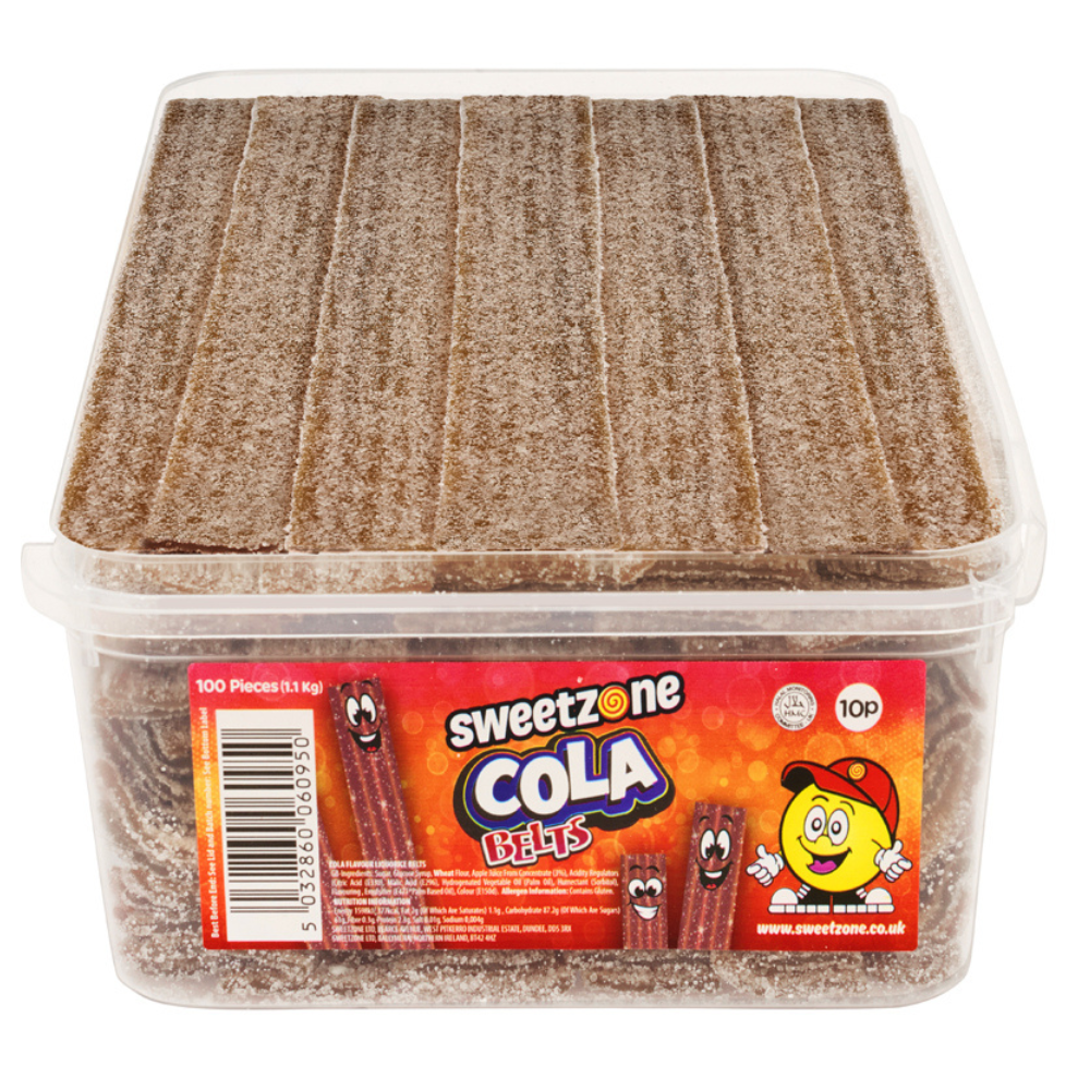 Sweetzone Cola Belts - 100 Count