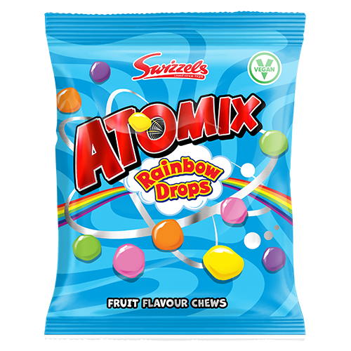 Swizzels Atomix Rainbow Drops 110g - 12 Count