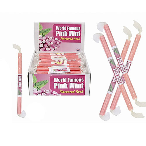McAdams Pink Mint Rock Sticks - 120 Count