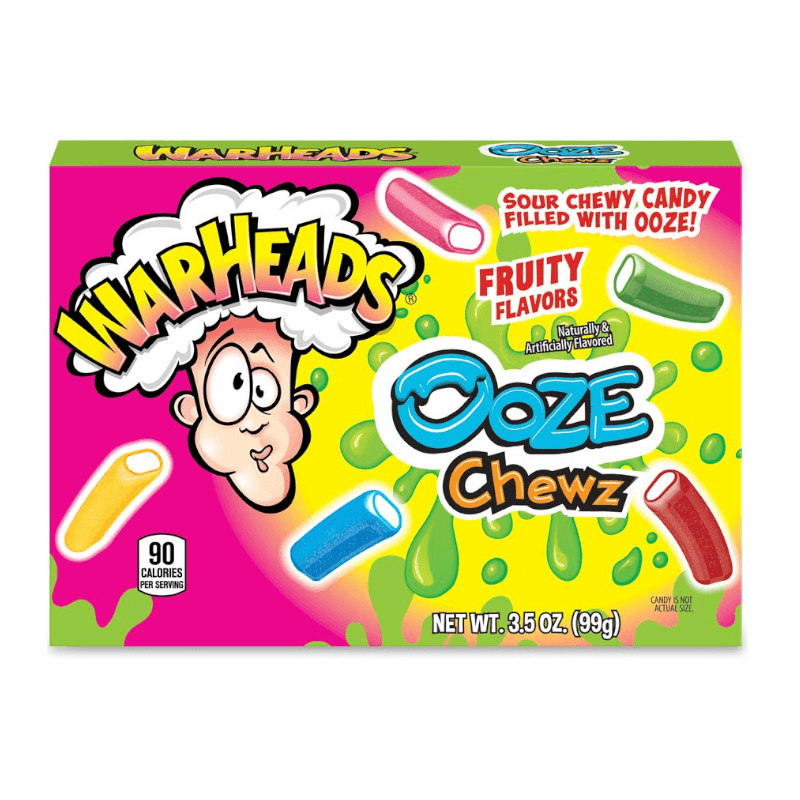 Warheads Ooze Chewz Theatre Box 99g - 12 Count