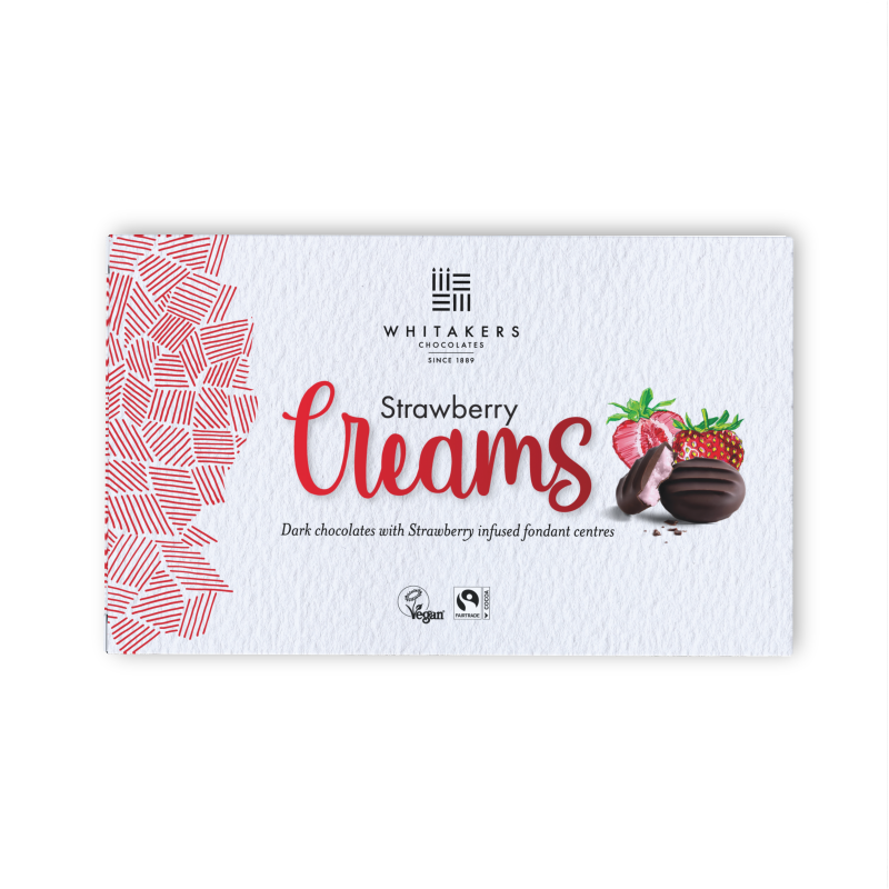 Whitakers Strawberry Creams 150g - 14 Count