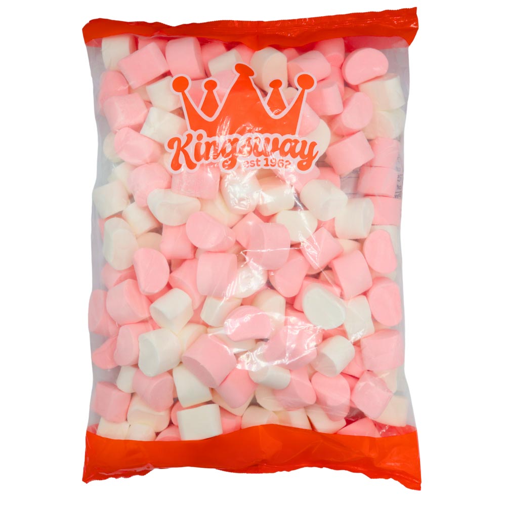Kingsway Mallow Pink & White Tubes - 1kg