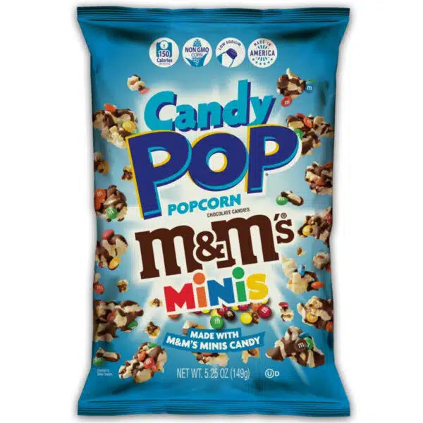 Candy Pop M&M's Drizzle Popcorn 149g - 12 Count