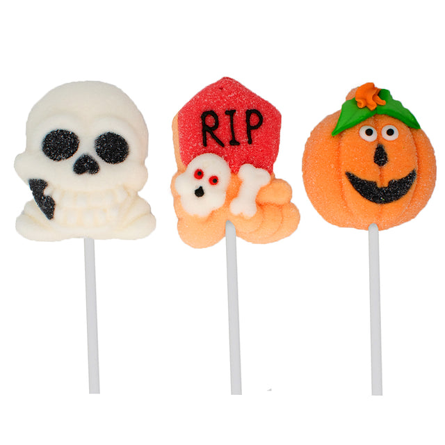 Candy Realms Halloween Mallow Pops 45g - 24 Count