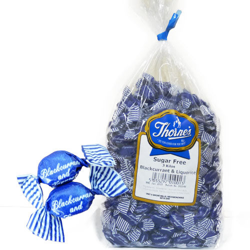Thornes Sugar Free Black & Liquorice - 3kg