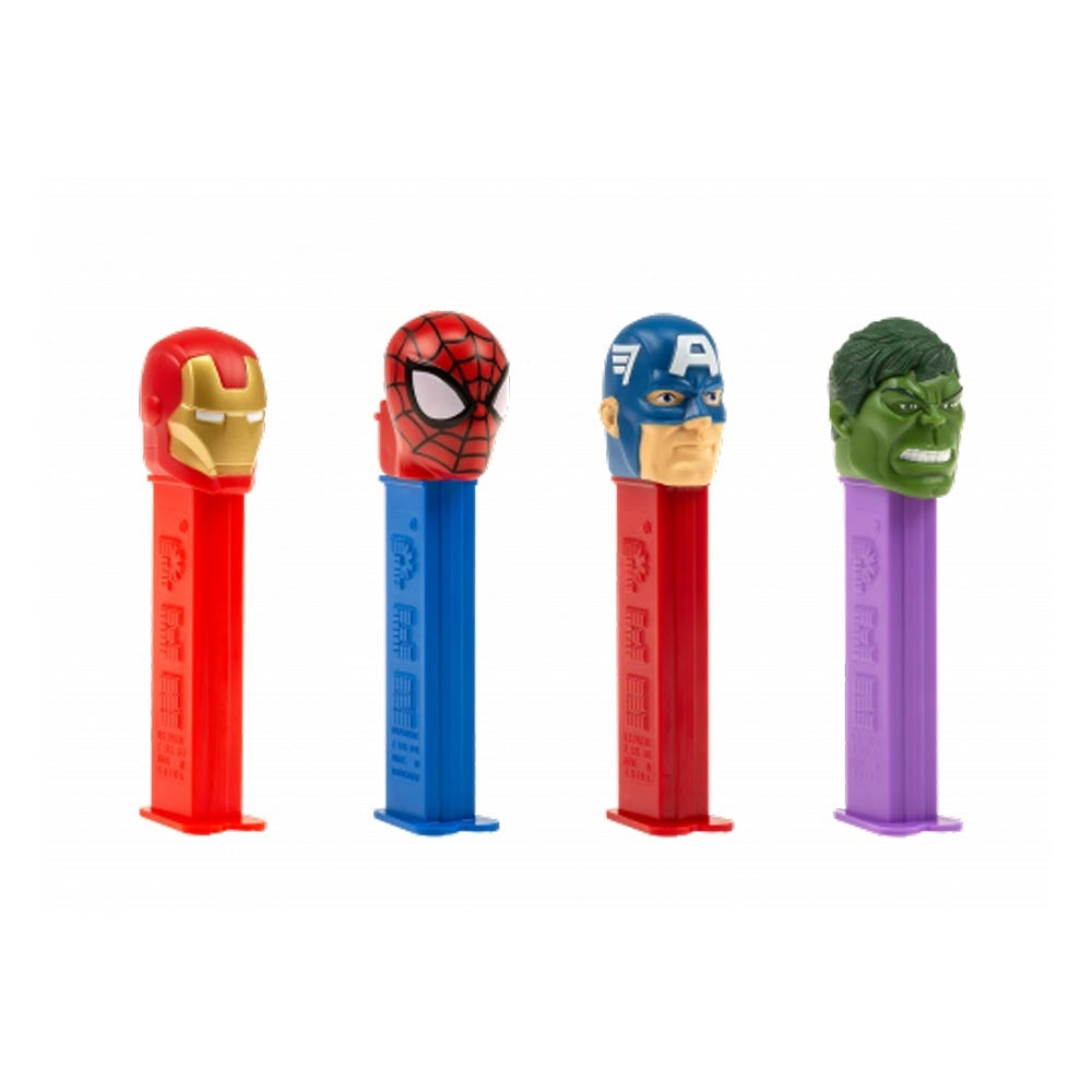 Pez Marvel 1+2 Dispensers - 12 Count