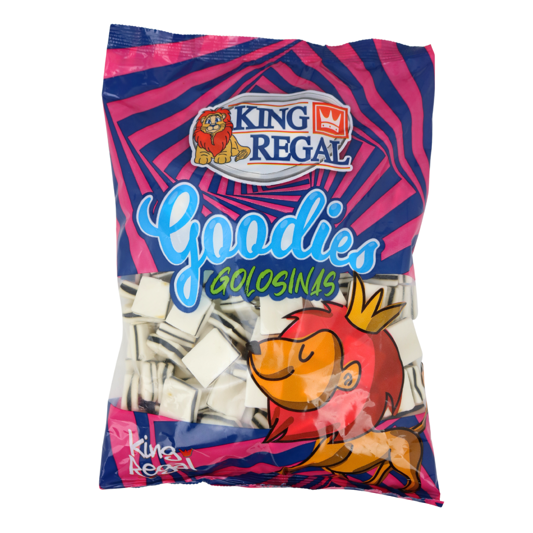 King Regal Black & White Liquorice Mints - 1kg