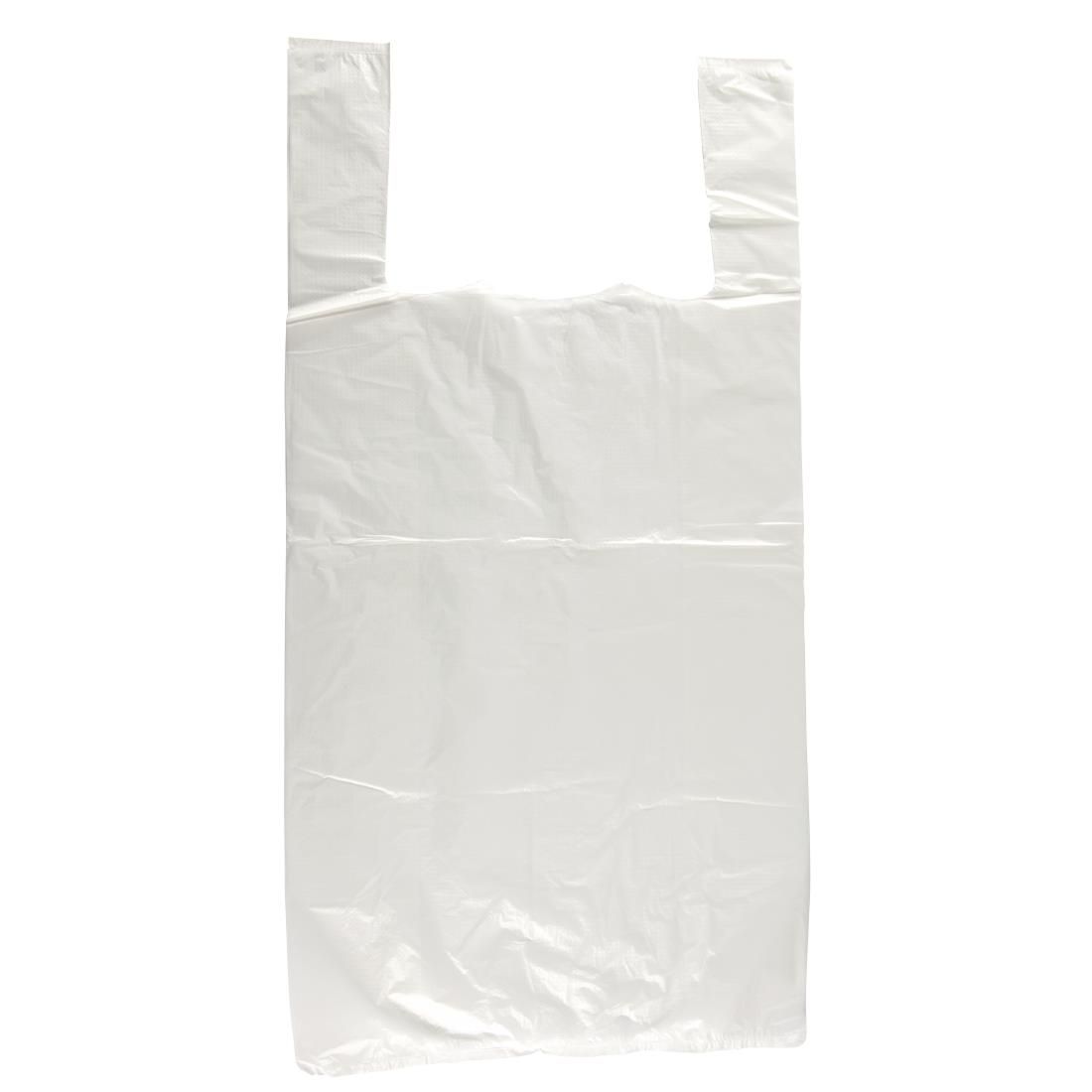 White Small Vest Carriers 7x13x15" - 100 Count