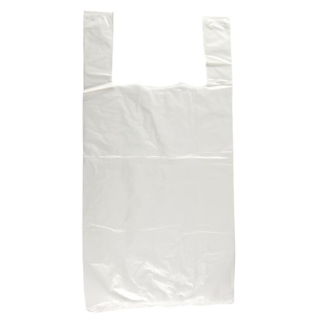 White Small Vest Carriers 7x13x15" - 100 Count