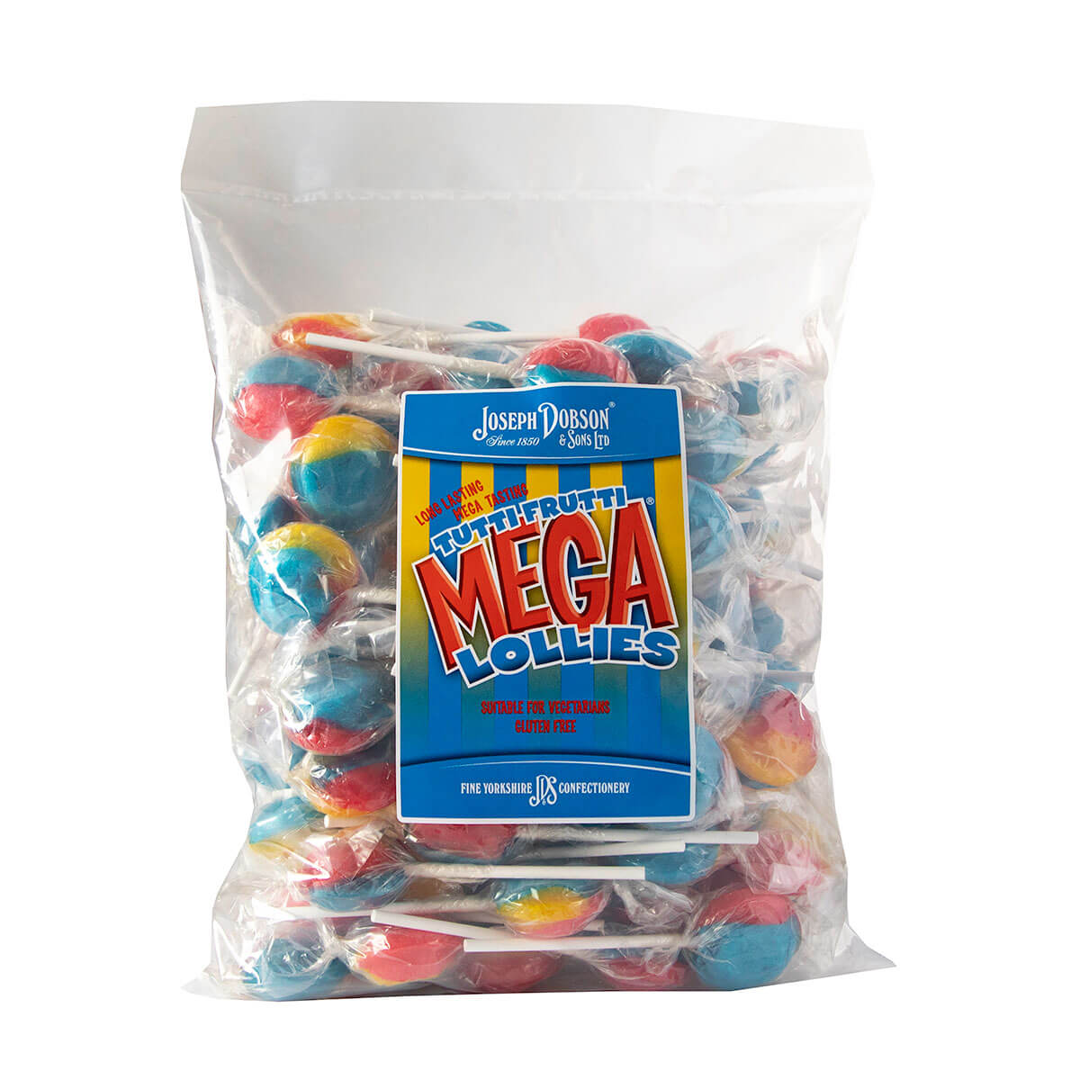 Joseph Dobson Tutti Frutti Wrapped Mega Lollies - 1.875kg