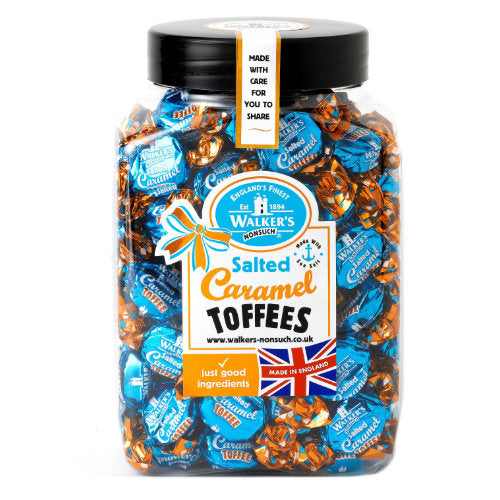 Walkers Toffee Salted Caramel Toffees 1.25kg Gift Jar