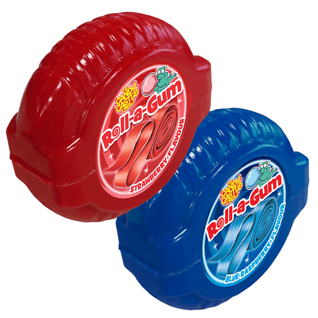 Rose Mega Bubblegum Roll A Gum 40g - 24 Count
