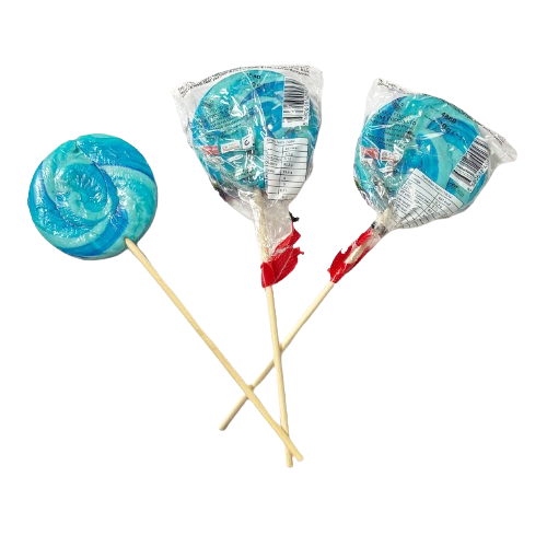 Lick-It Handmade Sour Blue Raspberry 30g Lollies - 40 Count