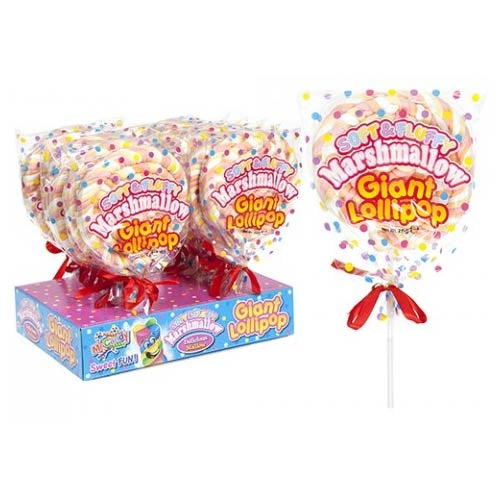 PMS Marshmallow Twisted Lollies - 12 Count