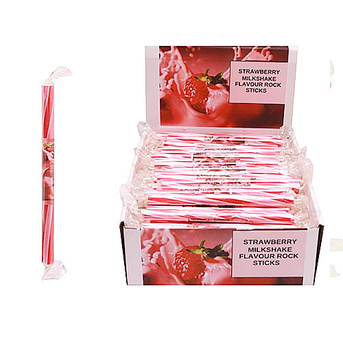 McAdams Strawberry Milkshake Rock Sticks - 120 Count