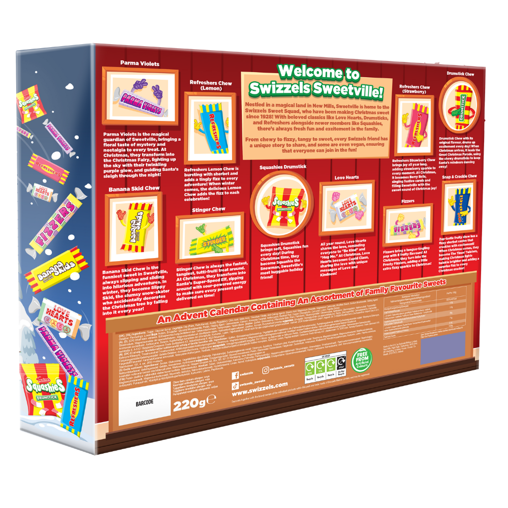 Swizzels Christmas Advent Calendar 220g - 6 Count