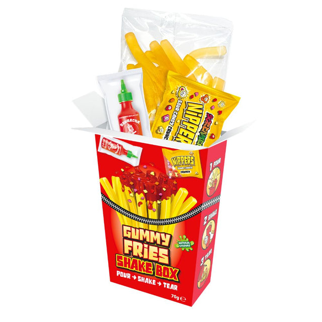 Zed Candy Gummy Fries Shake Box 70g - 12 Count