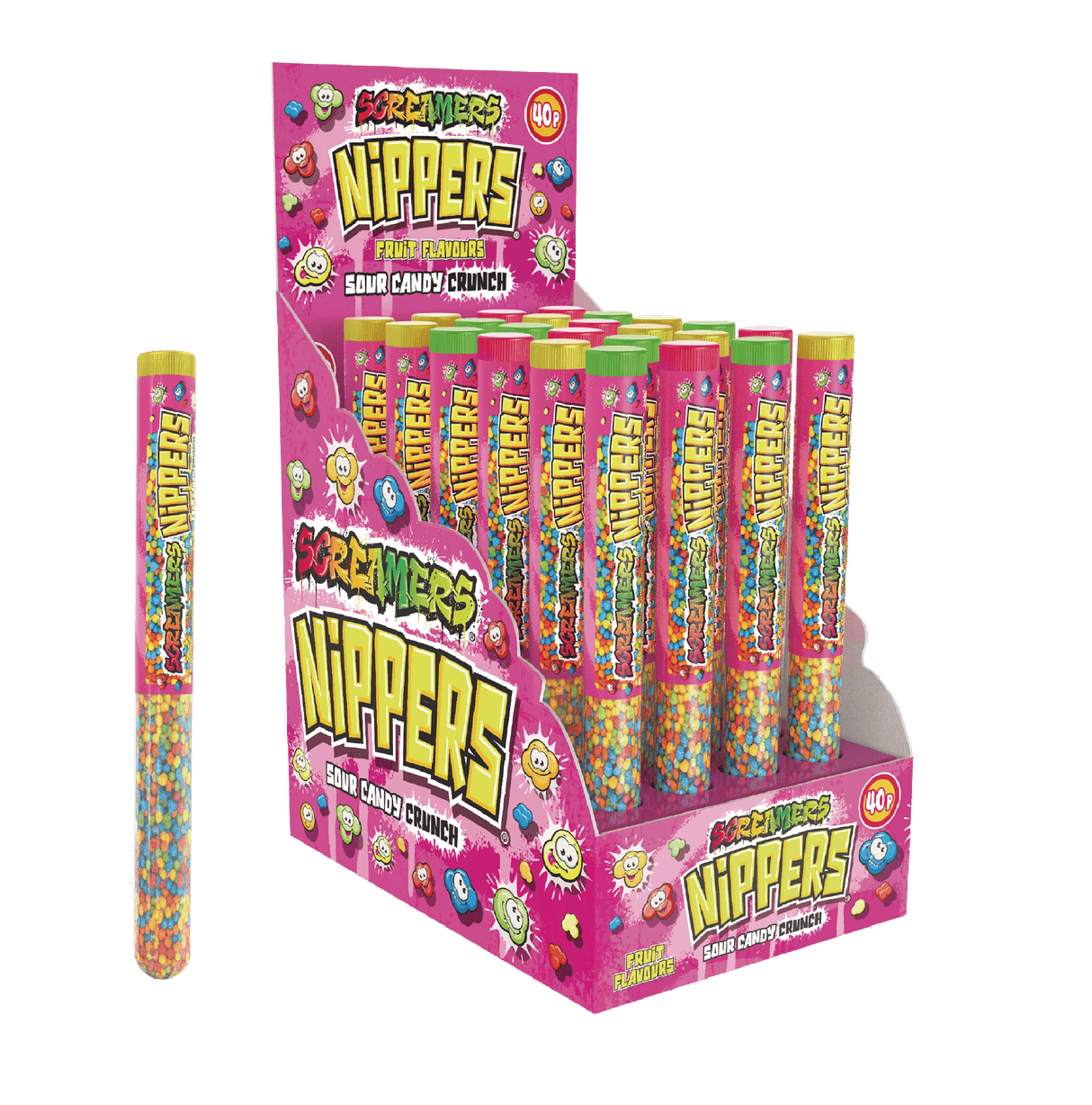 Zed Candy Nippers Mixed Fruits Tubes 12g - 24 Count