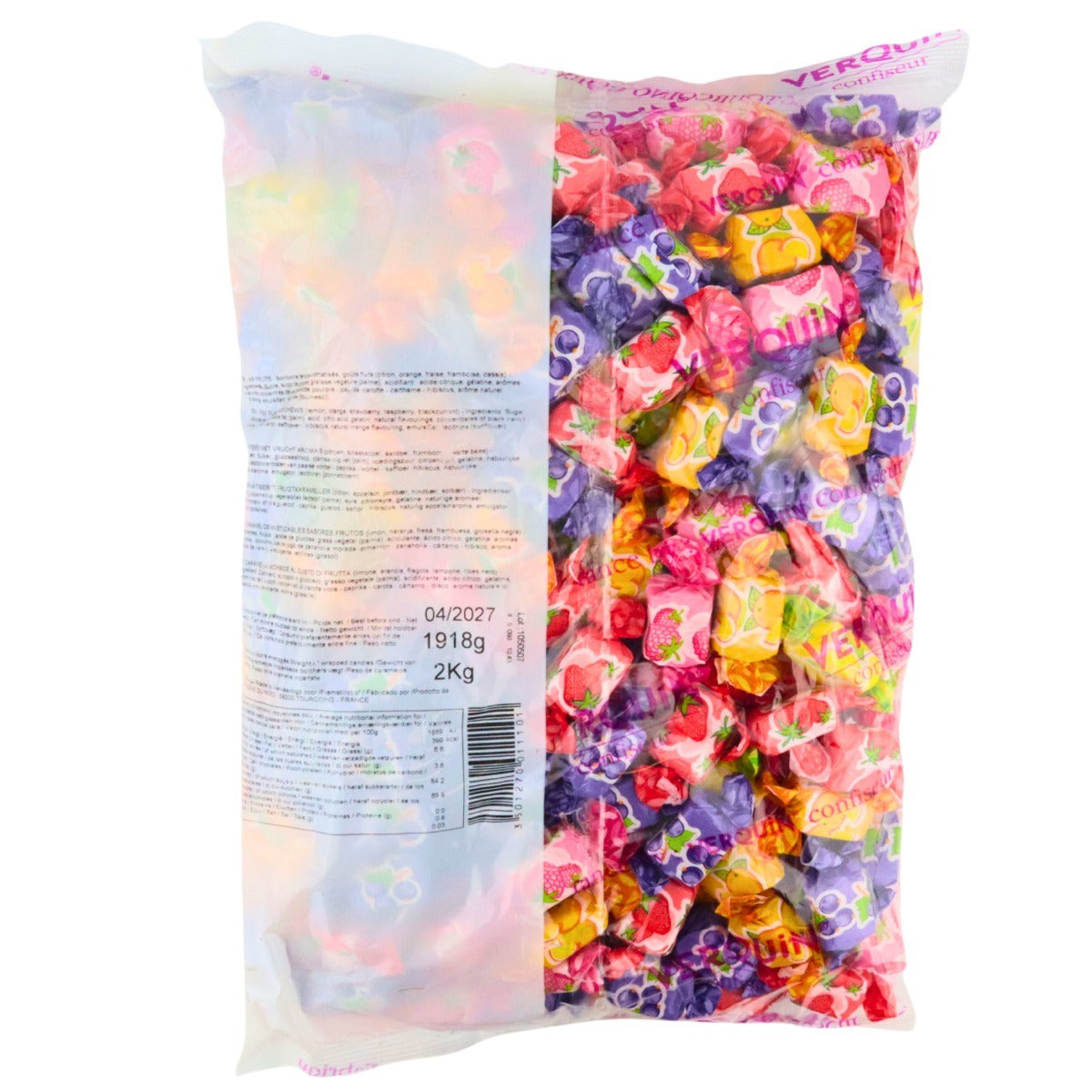 Kingsway Assorted Fruit Chews - 2kg