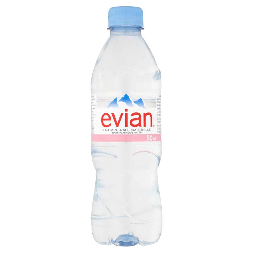 Evian Natural Still Spring Water 500ml - 24 Count