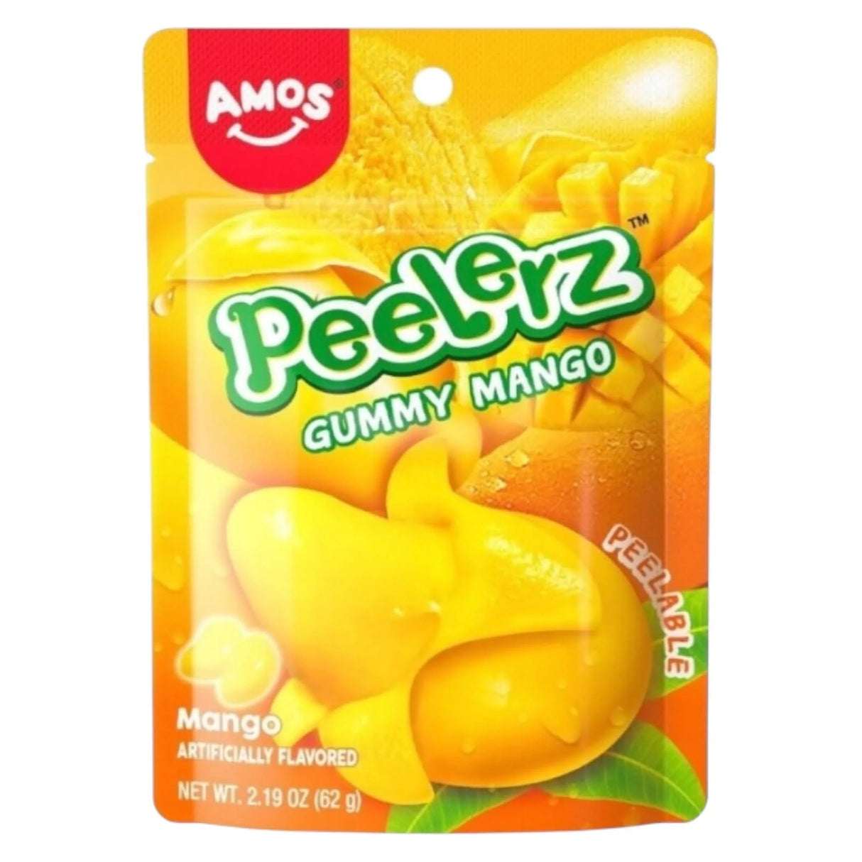 Amos Gummy Mango Peelerz 120g - 12 Count